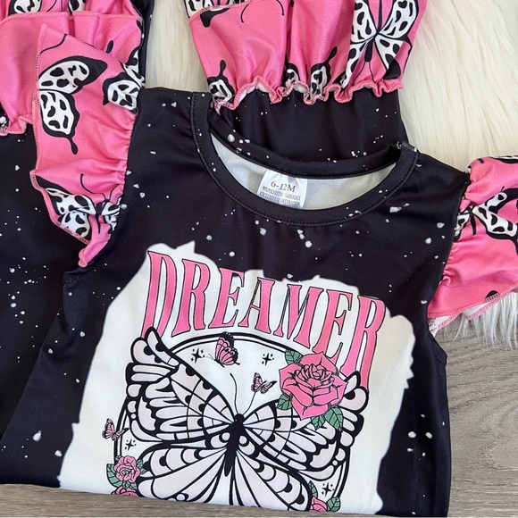 Baby Girl Butterfly Dreamer Romper - Picture 2 of 2